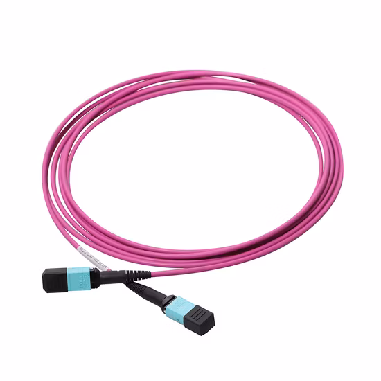 10g 40g MPO à MPO 12 24 Fibres Om4 (OM3) 50/125 Câble Trunk Multimode