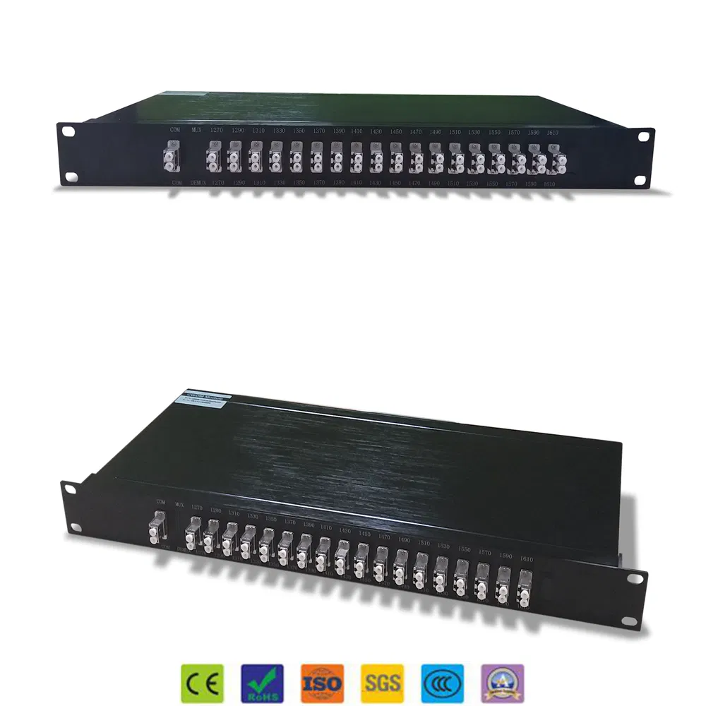 1u19" Lgx 18 Channel 1270-1610nm Dual Fiber CWDM Mux Demux pour projet 5g