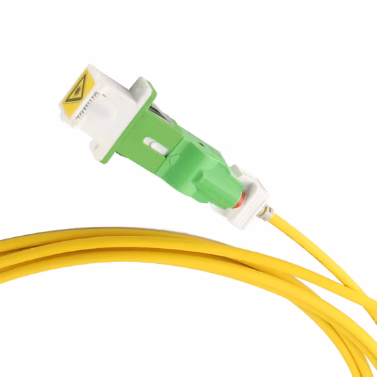 Cordon de correction automatique d'obturateur de Sc de câble de dérivation plat de FTTH/cavalier/queue de cochon