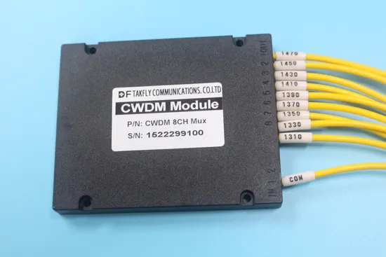 8 + 1 canaux fibre optique passive CWDM Mux/Demux Wdm multiplexeur