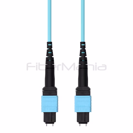 MTP Male to MTP Male Trunk Cable Assembly 12 Fibres Polarité A OM5 50/125 100G